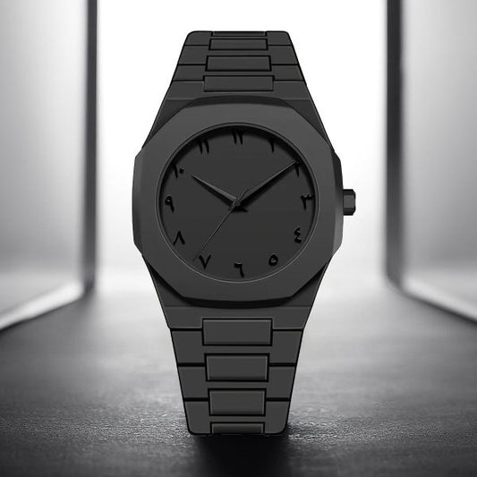 Full Black Aura Quartz Watch – Lightweight Design, , Premium Quality & Finish – Best Quality Analog Watch For Boys – Watch For Men | Full Black Color Watch (with Random Box)